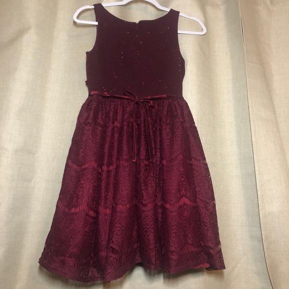 Kohl’s Burgundy Girl Dress - Picture 2 of 2